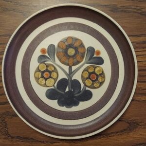 DENBY LANGLEY MAYFLOWER 8.25" Salad Plate Stoneware Hand Painted